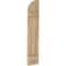 Ekena Millwork Americraft 3-Board (2 Batten) Wood Joined Board-n-Batten Shutters w/ Arch Top, ARW101BQ311X77UNH, PR ARW101BQ311X77UNH - alternate 6